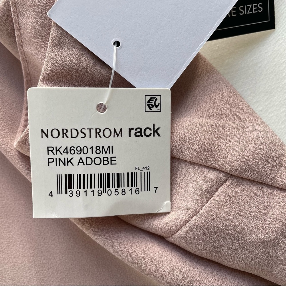 Nordstrom Rack NWT Blush Pink Adobe Eyelet Trim Tank Top Blouse Size XL Summer - Picture 6 of 7